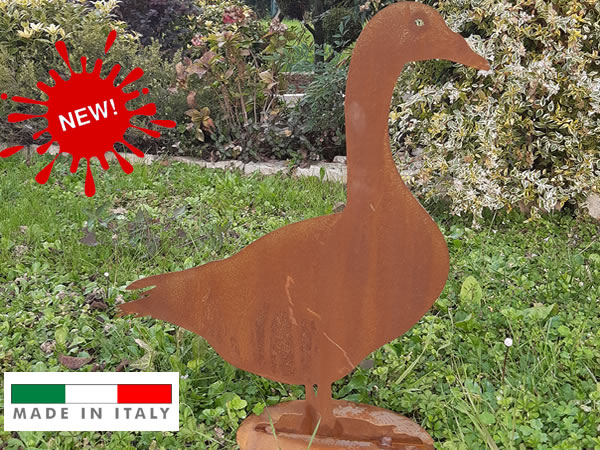 anitra-corten-animale-giardino-lamiera