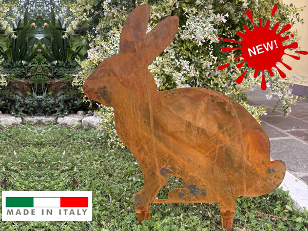 coniglio-corten-animale-giardino-lamiera