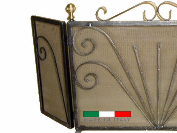 parascintille-camino-ferro-battuto