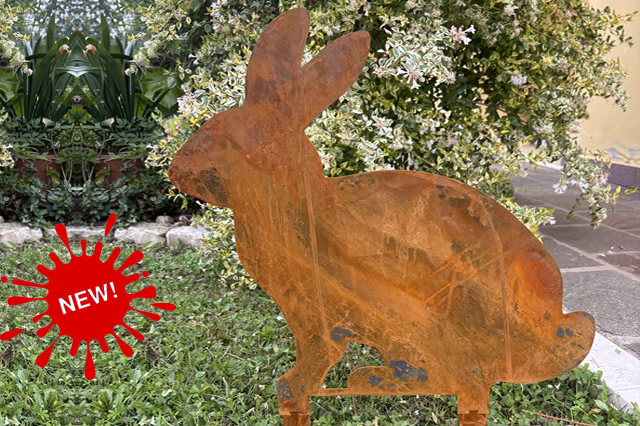 produzione-coniglio-corten-animale-giardino-lamiera